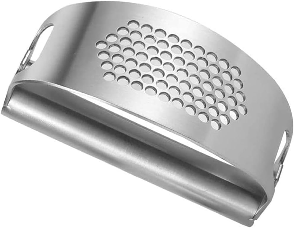 304 Stainless Steel Garlic Mincer Crusher Professional Kitchen Gadgets Two in One Garlic Chopper with Ergonomic Handle - Image 3
